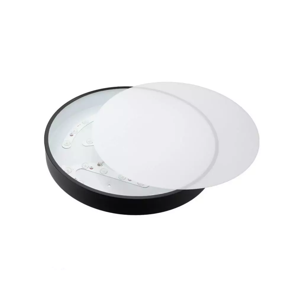 Spot Saillie LED 30W Rond 400mm Noir Blanc Naturel 4500K