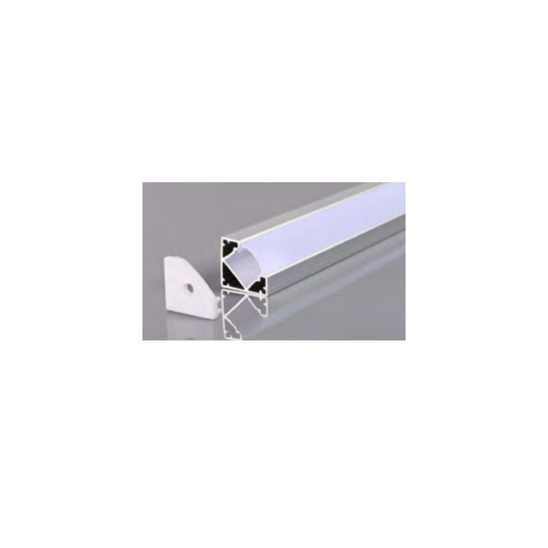 Profilé Aluminium d Angle 45 pour Ruban LED 2m