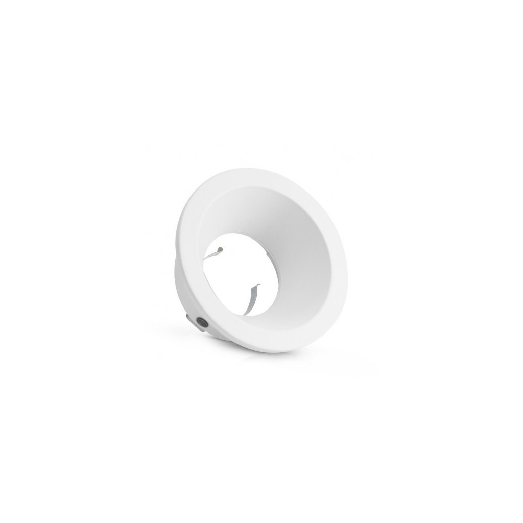 Support De Spot BBC Rond Blanc Fixe Douille Automatique Basse Luminance