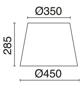 Abat-jourA TU ESTILO Blanc Ø45CM