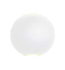 Applique LED murale 6W Rond étanche IP54 Blanc - Blanc Chaud 3000K 