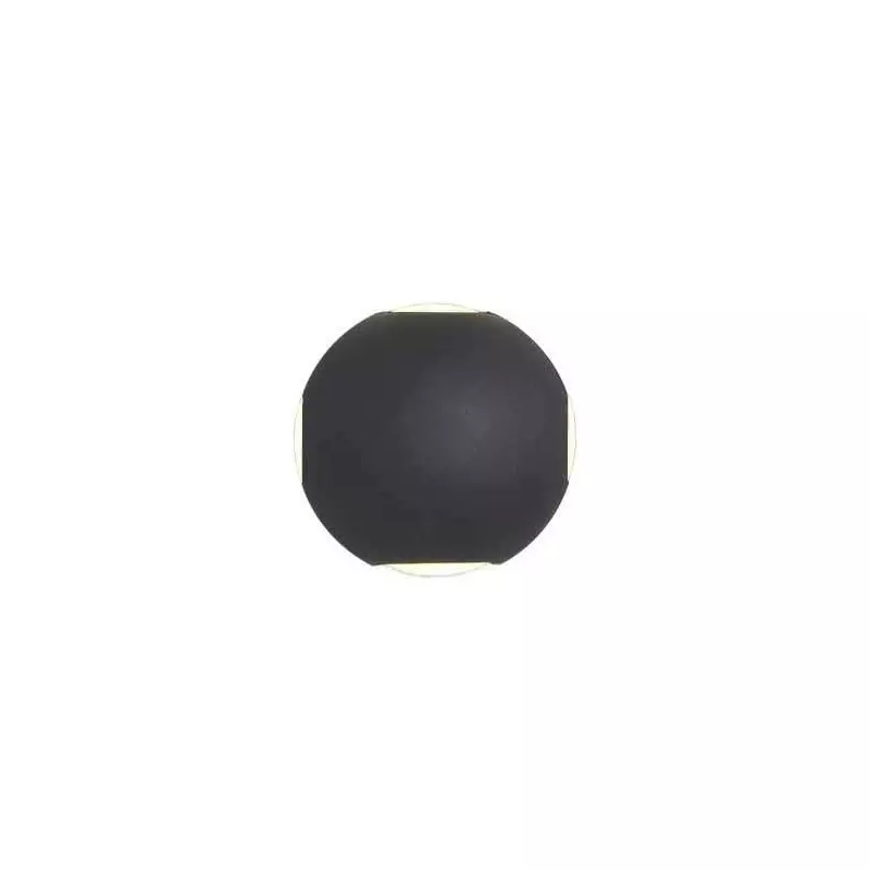 Applique LED murale 4W Rond étanche IP54 Noir - Blanc Naturel 4000K