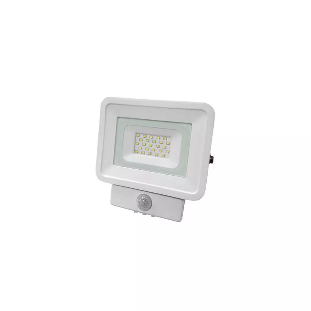 ELECTRALINE Projecteur slim LED extérieur blanc 20W IP65