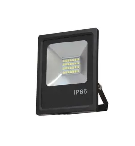 Projecteur LED 20W Noir étanche IP66 1600lm (160W) - Blanc Naturel 4500K