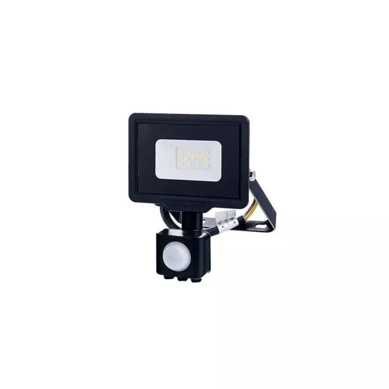 Projecteur LED à Détecteur 10W étanche IP65 800lm (53W) - Blanc du Jour 6000K