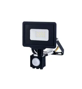 Projecteur LED à Détecteur 10W étanche IP65 800lm (53W) - Blanc du Jour 6000K