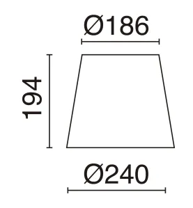 Abat-jour A TU ESTILO gris  Ø24CM