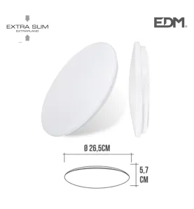 Plafonnier Circulaire Extra-Plat 12W 1660lm (100W) - Blanc du Jour 6500K