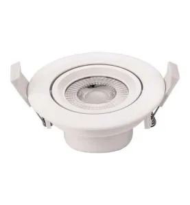 Downlight LED 5W rond ∅90mm Blanc - Blanc Chaud 2700K