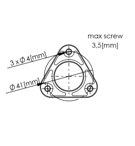 Embout de Fixation pour Profilé LED Rond ALU-ROUND