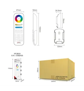 Télécommande RadioFréquence ZigBee 3.0 RGB+CCT 7 Zones 089Z