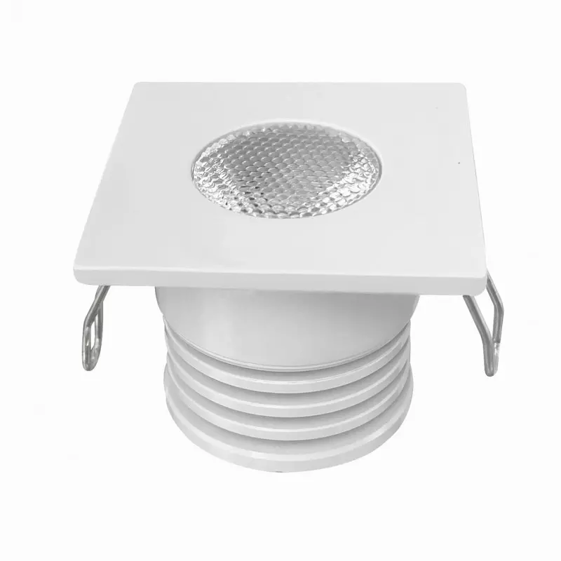 Spot LED Carré blanc Encastrable Compact 4W 12V Équivalent 30W - Blanc Naturel 4000K