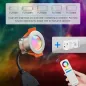 Mini Spot LED Encastrable Rond 3W 270lm DC12V Étanche IP66 - RGB+W 2700K SL4