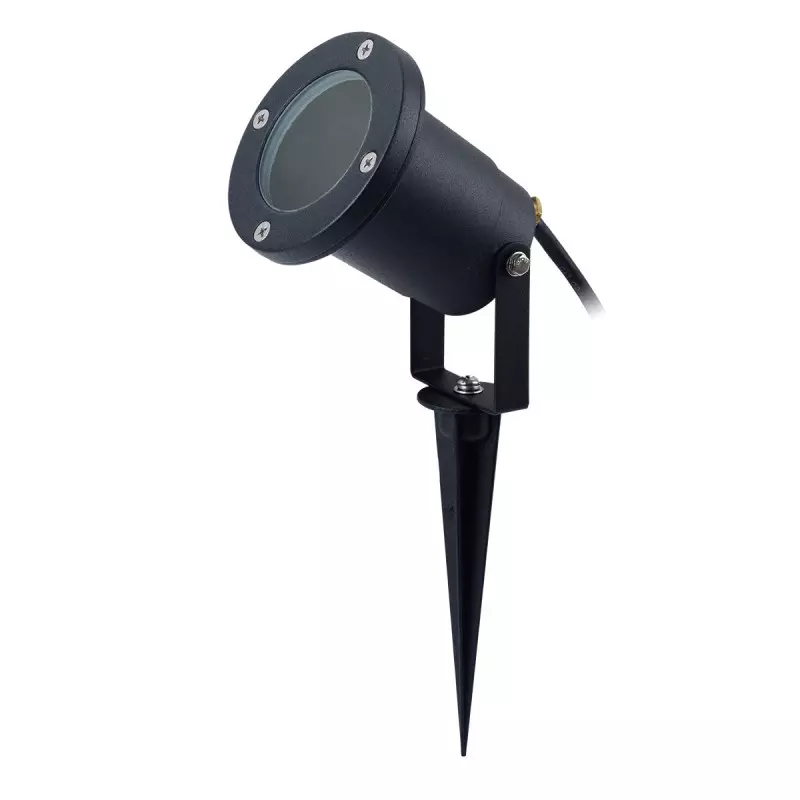 Piquet Lumineux LED GU10 Étanche IP65 Ø65 Noir