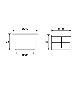 Spot LED Extérieur encastrable 220V 25W (éclairage 200W) - étanche IP67 diamètre 195mm éclairage bleu 2000lm