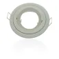 Support spot rond encastrable orientable blanc