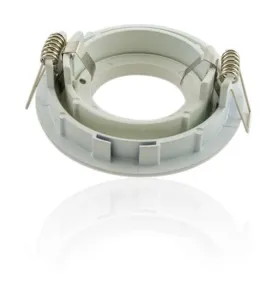 Support de spot encastrable rond orientable 3 anneaux blancs