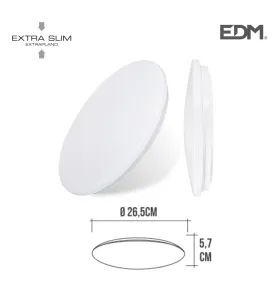 Plafonnier Circulaire Extra-Plat 12W 1160lm (60W) - Blanc Naturel 4000K