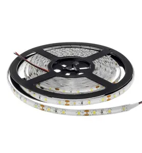 Ruban LED étanche IP65 9,6W/m DC12V 120LED/m longueur 5m - Blanc du Jour 6500K