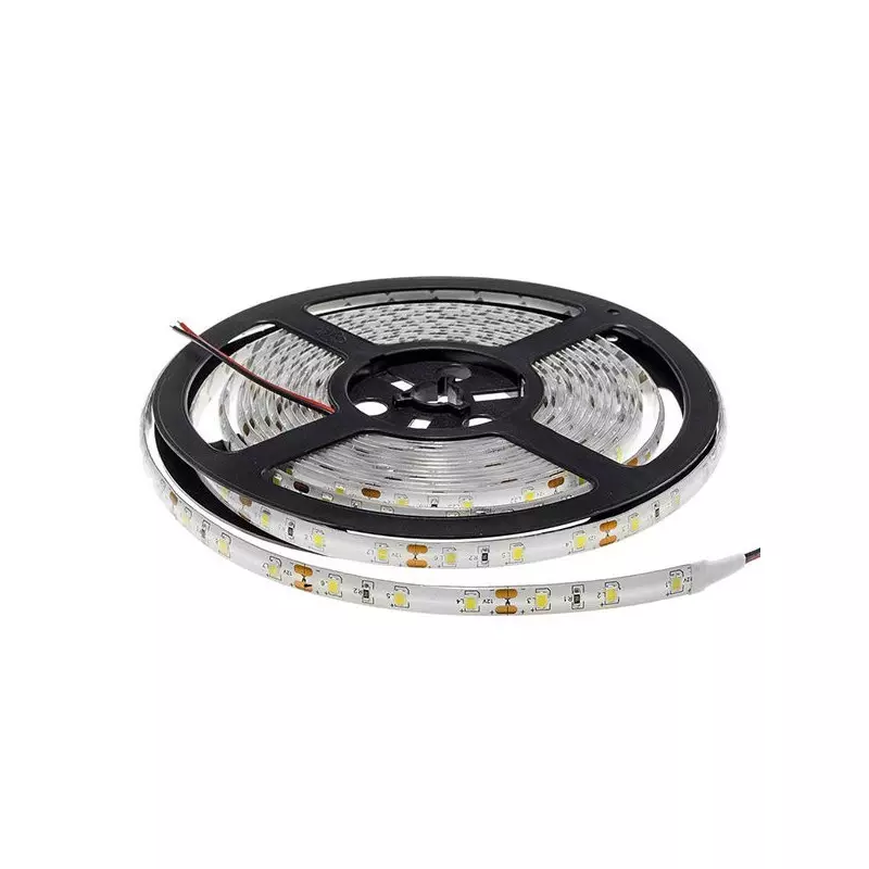 Ruban LED étanche IP54 9,6W/m DC12V 120LED/m longueur 5m - Blanc Chaud 2700K