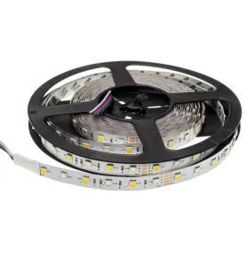 Ruban LED 14,4W/m DC12V 60LED/m longueur 5m - RGB+WW