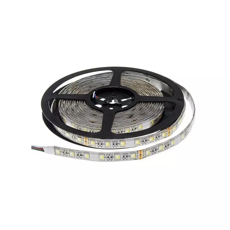 Ruban LED étanche IP54 16W/m 24V 60LED/m longueur 5m - RGB+WW