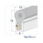 Néon Flexible LED étanche IP65 8,5W/m AC220V 120LED/m longueur 50m - Jaune