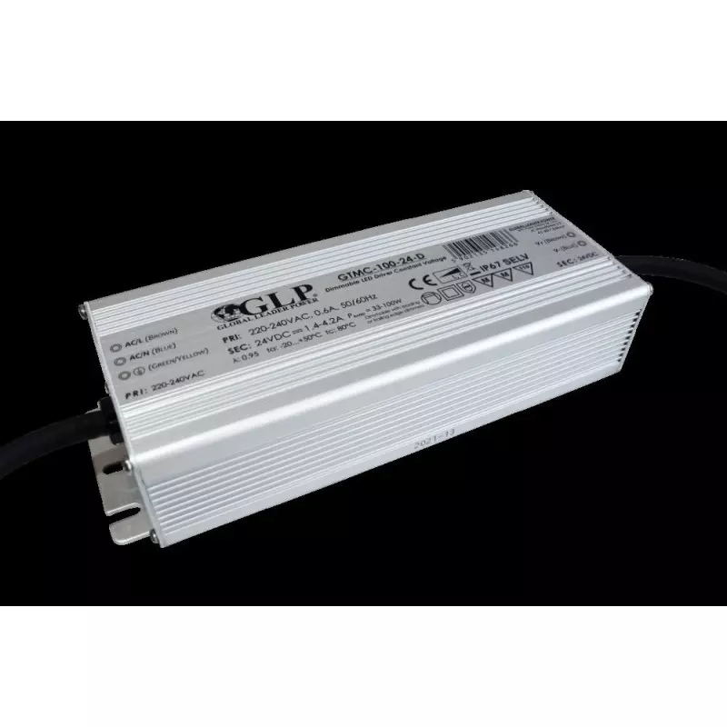 Alimentation LED DC24V 100W étanche IP67 GLP