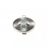 Support de spot étanche IP65 - rond aluminium brossé