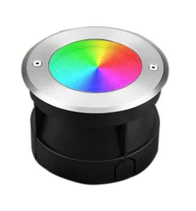 Spot LED Encastable Sol Extérieur 9W 600lm 15° Étanche IP68 - RGB+CCT 2700K-6500K RD-9L