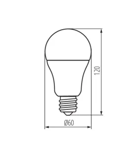 Ampoule LED E27 13W A60 Équivalent à 104W - Blanc Chaud 3000K