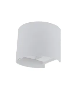 Applique LED murale 6W Rond étanche IP54 Blanc - Blanc Chaud 3000K