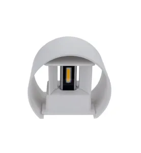 Applique LED murale 6W Rond étanche IP54 Blanc - Blanc Chaud 3000K