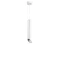 Suspension Moderne GU10 Blanche Diffuseur Blanc H30cm