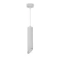 Suspension Moderne GU10 Blanche Diffuseur Blanc H30cm