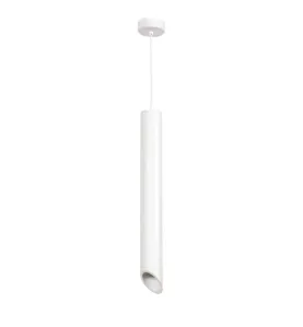 Suspension Moderne GU10 Blanche Diffuseur Blanc H50cm