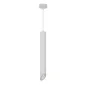 Suspension Moderne GU10 Blanche Diffuseur Blanc H50cm