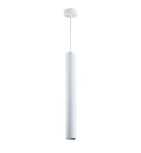 Suspension Moderne GU10 Blanche Diffuseur Blanc H50cm