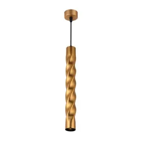 Suspension Moderne Torsade GU10 Or H30cm