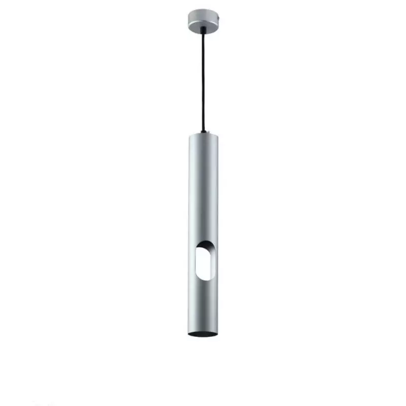 Suspension Moderne GU10 Argent Diffuseur Or H40cm