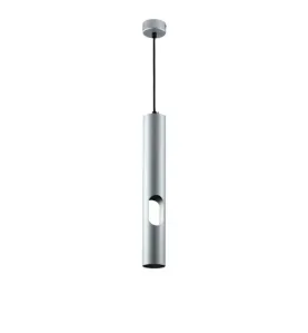 Suspension Moderne GU10 Argent Diffuseur Or H40cm