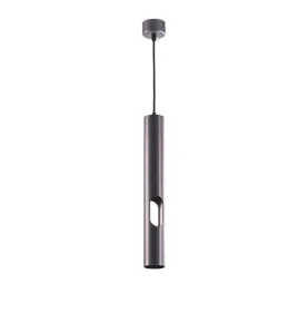 Suspension Moderne GU10 Bronze Diffuseur Or H40cm