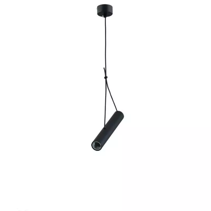 Suspension Moderne E27 Noire H40cm