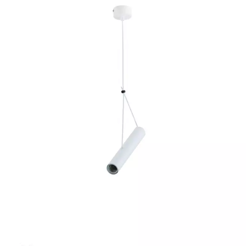 Suspension Moderne E27 Blanche H40cm