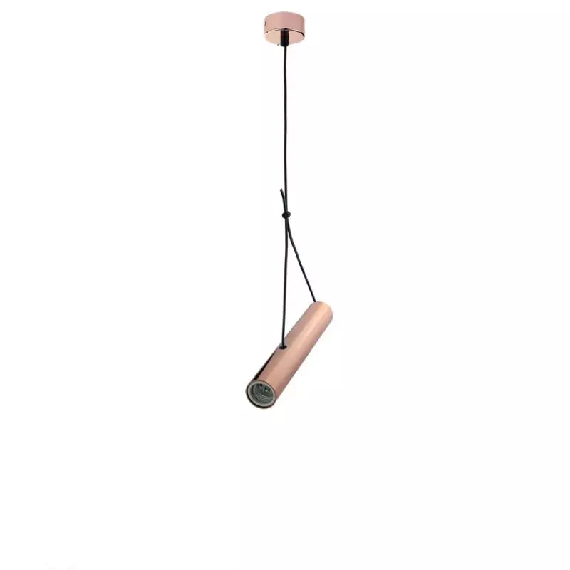 Suspension Moderne E27 Or Rosé H40cm