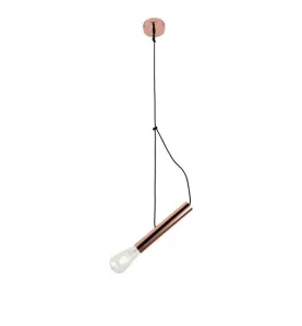 Suspension Moderne E27 Or Rosé H40cm