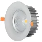 Downlight LED 40W rond ∅195mm Blanc - Blanc Naturel 4500K