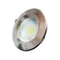 Downlight LED 20W rond ∅188mm Inox - Blanc du Jour 6000K