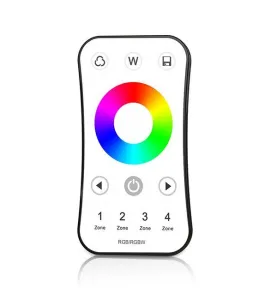 Télécommande à Radio Fréquence pour Éclairage LED RGB/RGBW 4 Zones 2.4G