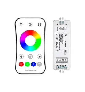 Kit Complet Télécommande et contrôleur à Radio Fréquence pour Éclairage LED RGB/RGBW